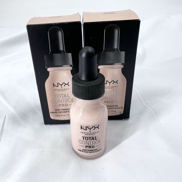 NYX Professional Total Control PRO Drop Foundation Light Ivory LOT OF 2 - Picture 1 of 5